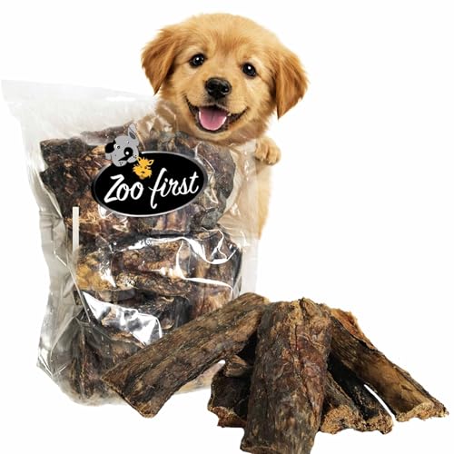 Zoofirst 5 kg Rinderlunge Lunge getrocknet fettarm Hundefutter Snack Leckerli Kauartikel