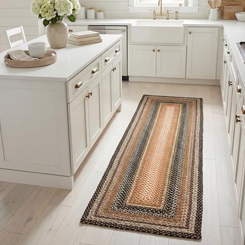 SAFAVIEH Washable Rug Outdoor Braided Collection - 2'3" x 8'