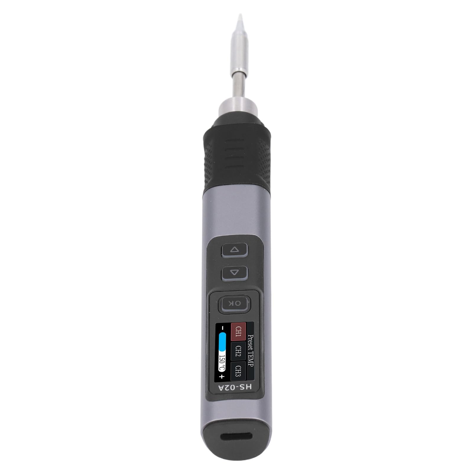 Smart Soldering Iron Kit – 96W DC / 65W PD Portable Digital Iron With 0.96” IPS Screen, Rapid Heating, 100–450°C Adjustable Temp, Sleep & Child Lock Modes – USB-C Powered, Compact For Field Repairs