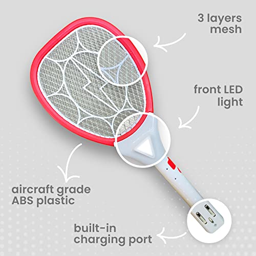 Mosquito-Racket-by-Mr-Right-Rechargeable-Mosquito-Bat-with-Bright-LED-Made-in-India-with-6-Months-Warranty-Red