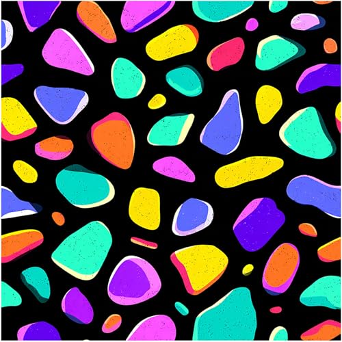 Nuxovilar Peel and Stick Vinyl Floor Tiles, 12x12 Inch Colorful