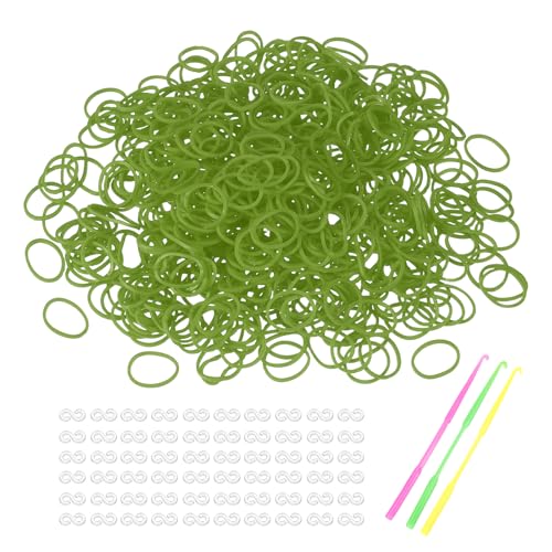 Bandas de goma para pulseras con clips en S y ganchos para tejer manualidades