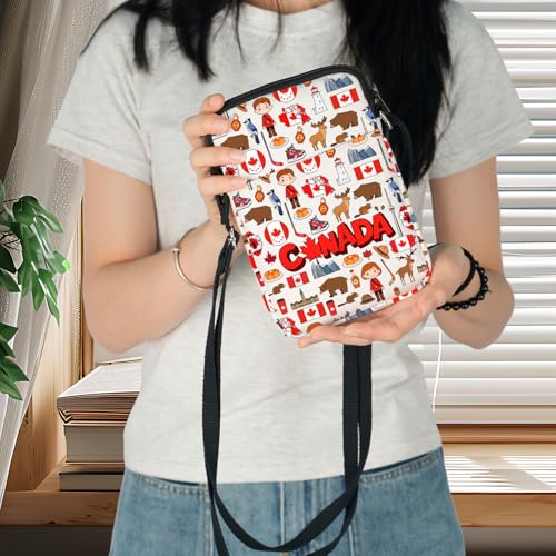 WZMPA Canada Travel Crossbody Bag Canada Souvenir Gifts Canada Vacation Shoulder Bag Canada Trip Merchandise3