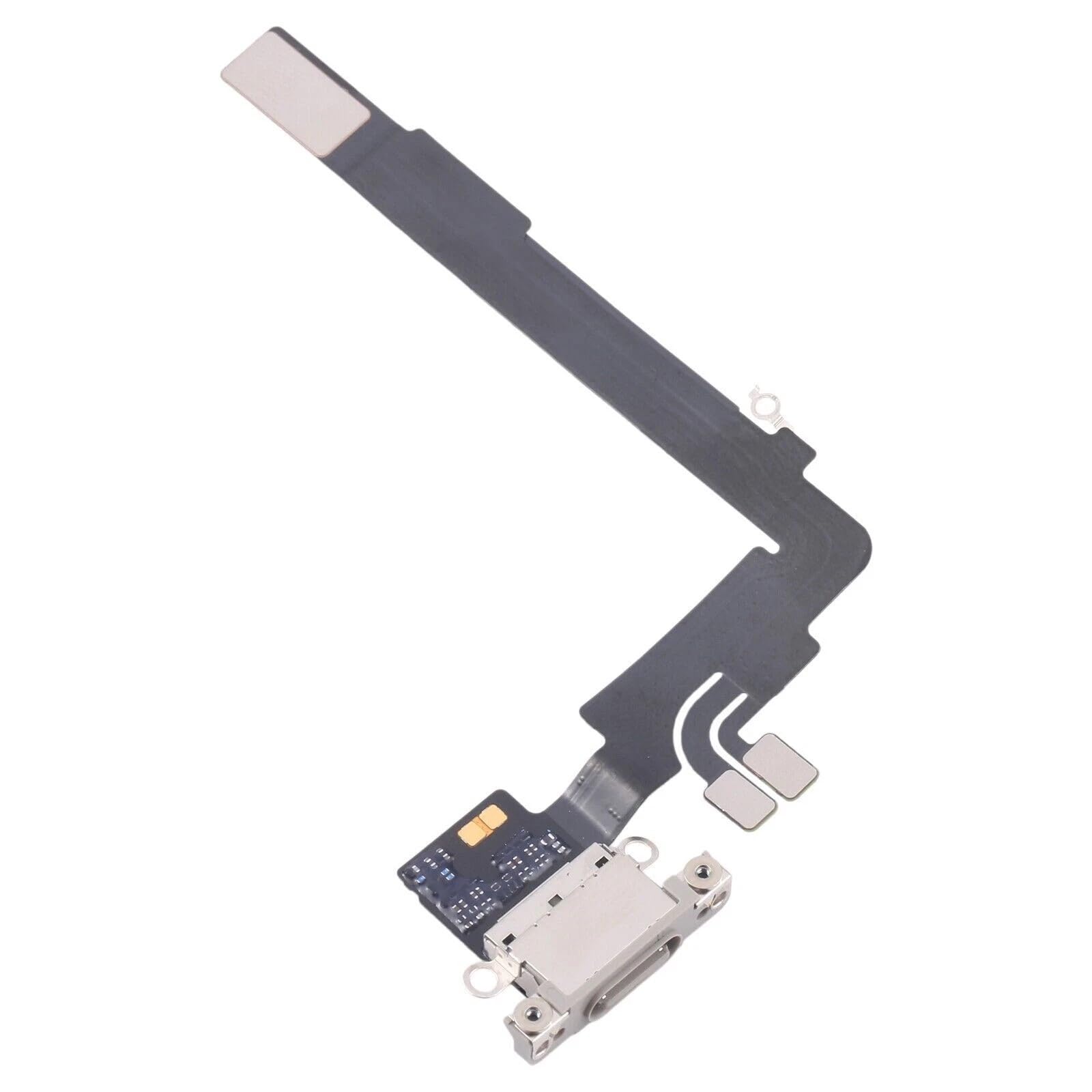 Charging Port Board Dock Connector Socket Module Flex Replacement Compatible with iPhone 16 Pro Max (Titanium)