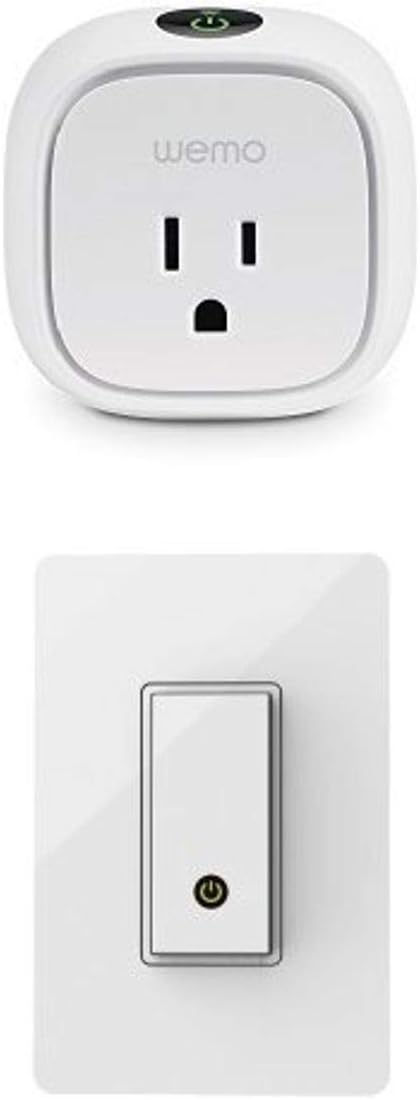 Wemo Insight Switch, Wi-Fi Smart Plug with WeMo Light Switch, Compatible with Alexa