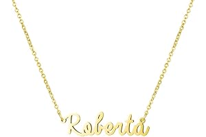 Awegift Personalized “Roberta” Name Necklace