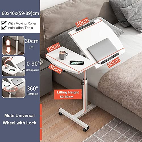 Table de lit inclinable et réglable avec roulettes pour ordinateur - 3