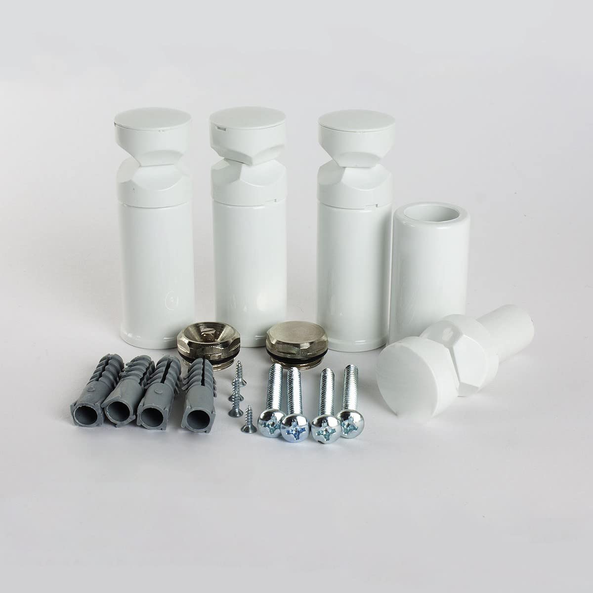 Valve Kings White Universal Brackets For Heat Towel Rails