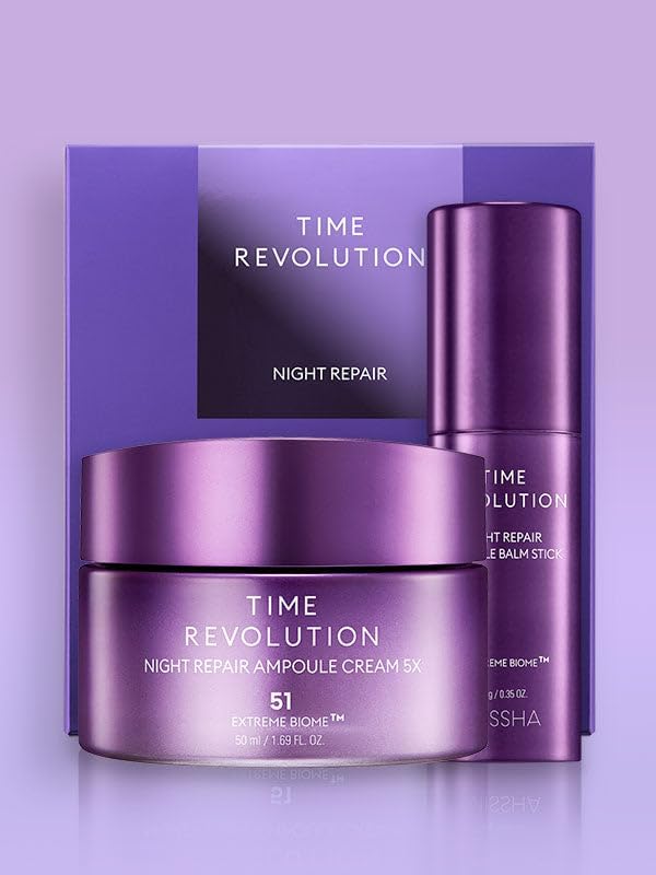 Missha Total Yaşlanma Karşıtı Bakım Kremi & Balm Stick Time Revolution Night Repair Cream & Balm Duo Set, 8426