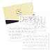 Jot & Mark Crown Ruler Fonts & Flourishes Stencils | for Scrapbooking, Invitations, Envelopes | Includes 3 Templates