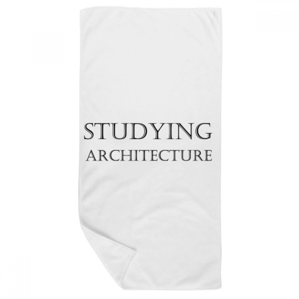Serviette de bain études d'architecture multicolore 35x70cm gant de toilette doux en coton