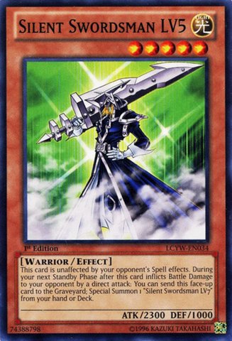 Amazon.com: YU-GI-OH! - Silent Swordsman LV5 (LCYW-EN034