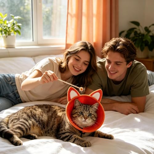Collar de recuperación de gatos de alta comodidad y cuello protector suave 8
