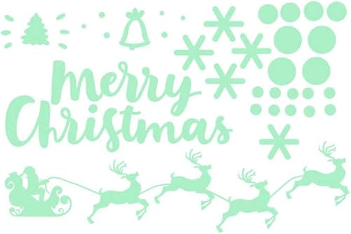 Christmas Glow Snowman Wall Stickers Living Room Luminous Stickers Window Decor Wall Sticker Office Christmas Decorations Christmas Window Stickers