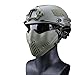 ACEXIER Tactical Mask Dual Mode Headband System M07 Tactical Protective Mask Halloween Half Face Skull Tactical Masks Outdoor Equipment (Tan)