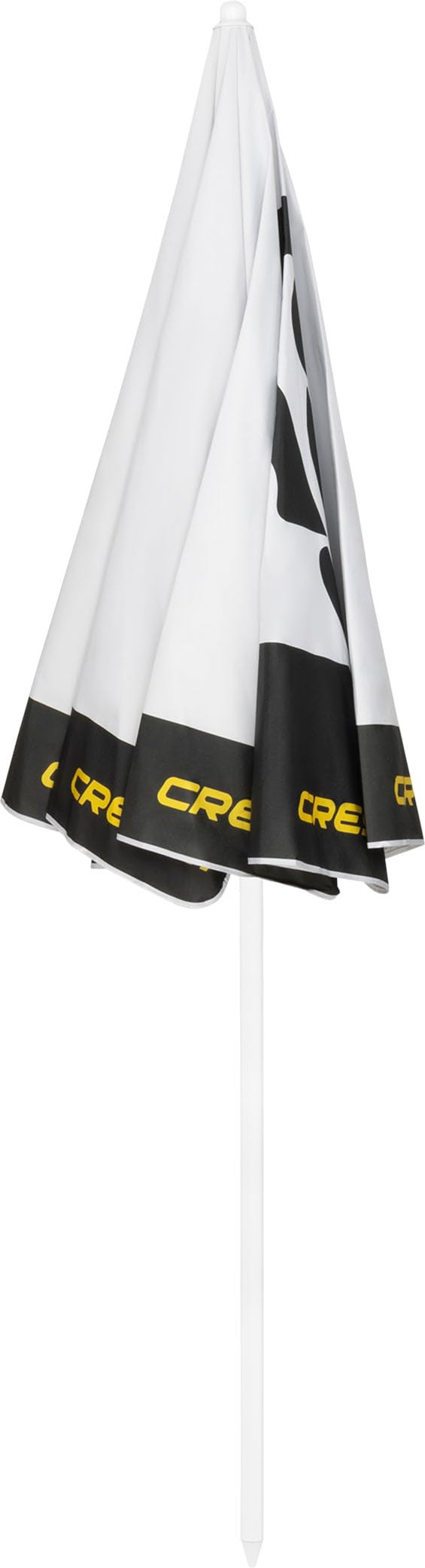 CRESSI Sunshell Pro Umbrella White/Black/Yellow - Lightweight and Portable Outdoor Parasol, Adjustable and Inclinable to Protect You from the Sun and Bad Weather, Ø 220cm, Unisex