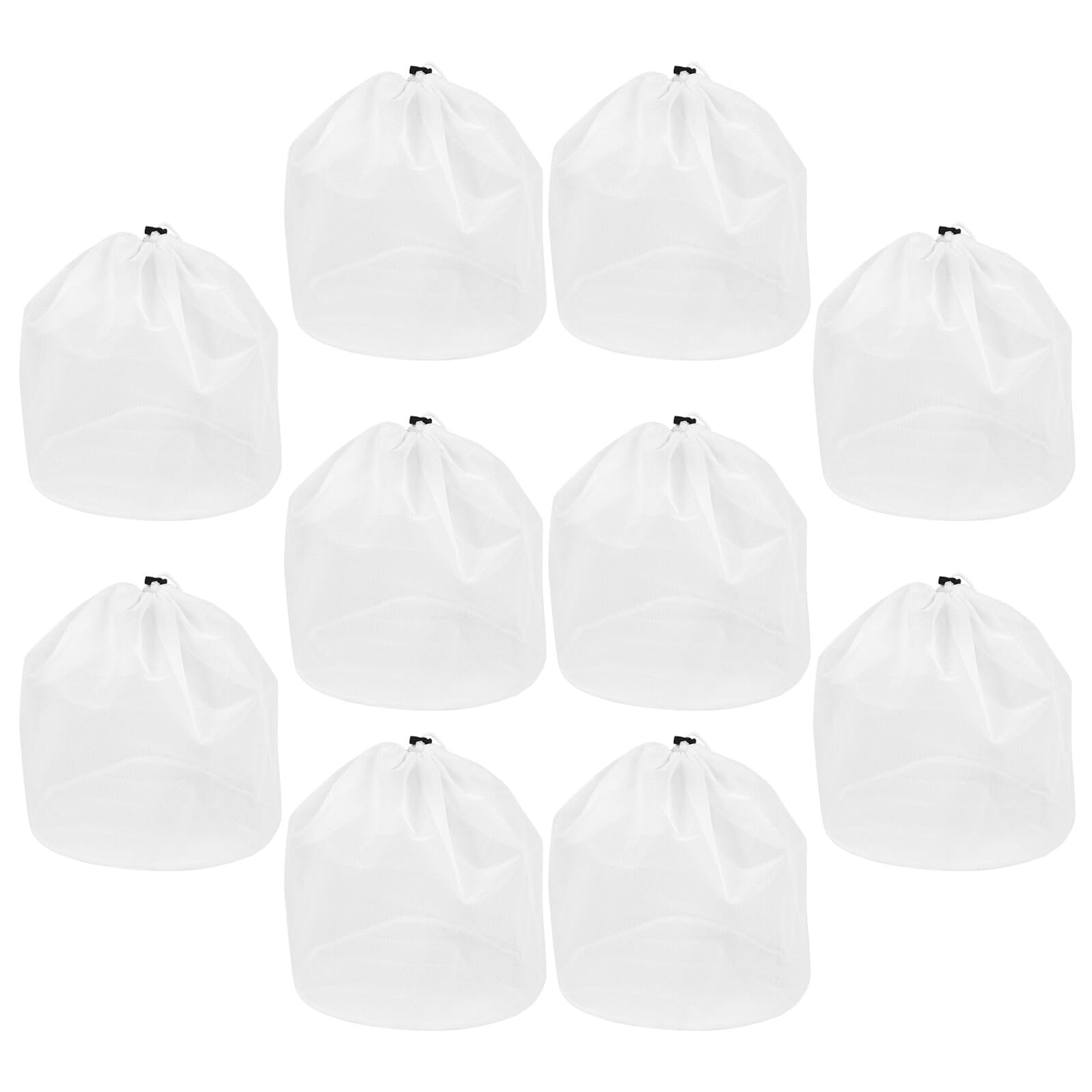 YARNOW 10 Unidades Bolsa de Malla para Lavadora Reutilizable Cierre de Cordón de Poliéster 70x50 Cm para Prendas Delicadas como Suéteres y Ropa Interior en Casa o Viajes
