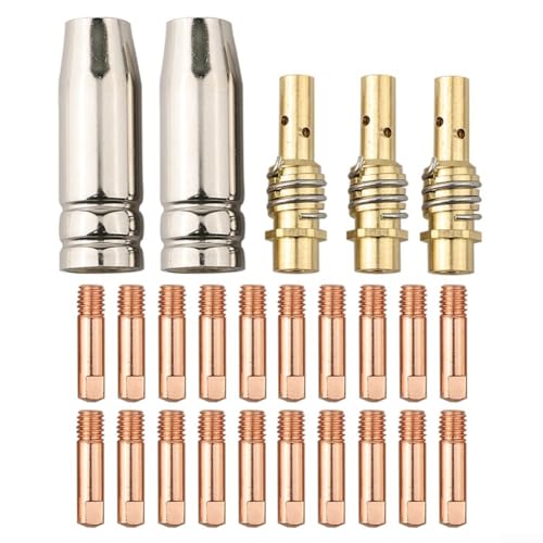 25 piezas para boquilla de soldador MIG y kit de punta de contacto para 15AK compatible con OmniPro 220, para MIGMax 140 y más