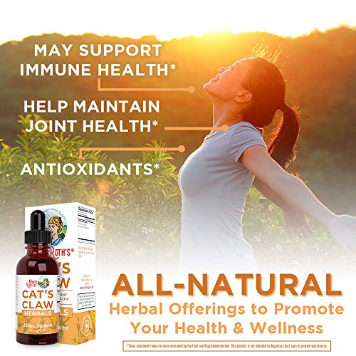 Cats Claw Herbal Drops & Liquid Ionic Zinc Bundle By Maryruth's | Usda Organic For Joint Support, Digestive Health | Zinc Sulfate For Immune Support, Skin Care Supplement, For Kids & Adults #TOP1