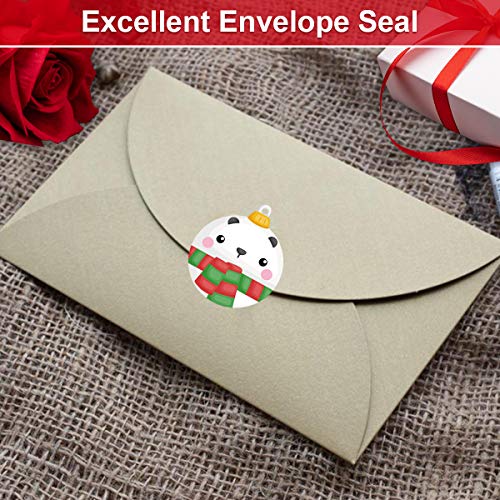 Ornament Stickers Christmas Roll Sticker For Kids Christmas Cards Envelopes Seal Gift Tags 500Pcs #TOP2