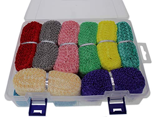 Jesepcolored Elastic Lace Trim Picot Elastic Stretch Ribbon Soft Frilly Elastic Trim For Baby And Girls Headbands, Sewing, Lingerie,Thongs And Diy Crafts And Sewing 80 Yards 3/4"(20Mm) Jsp07 #TOP6