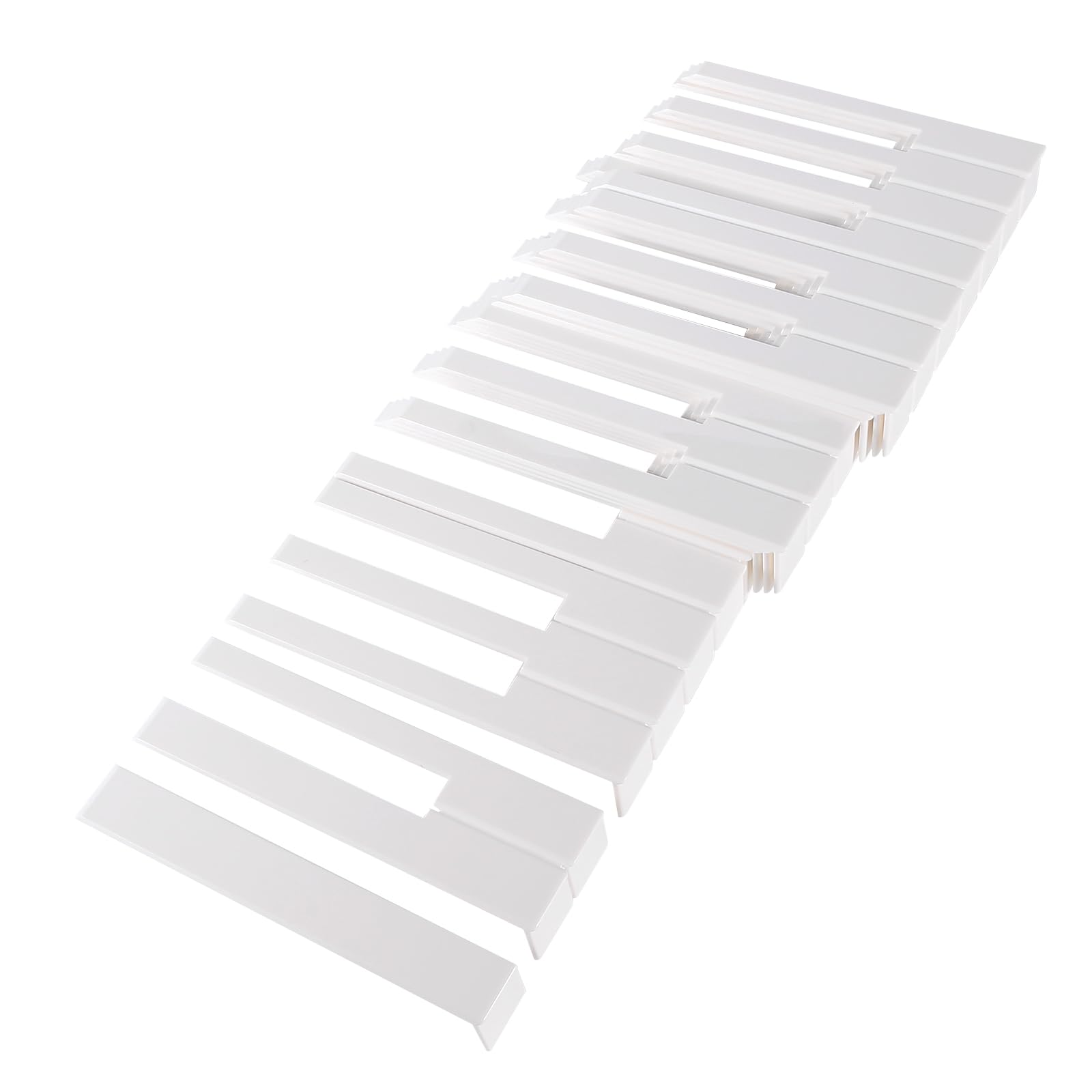 Vagias Keytops - Kit di sostituzione per pianoforte in plastica ABS bianco lucido