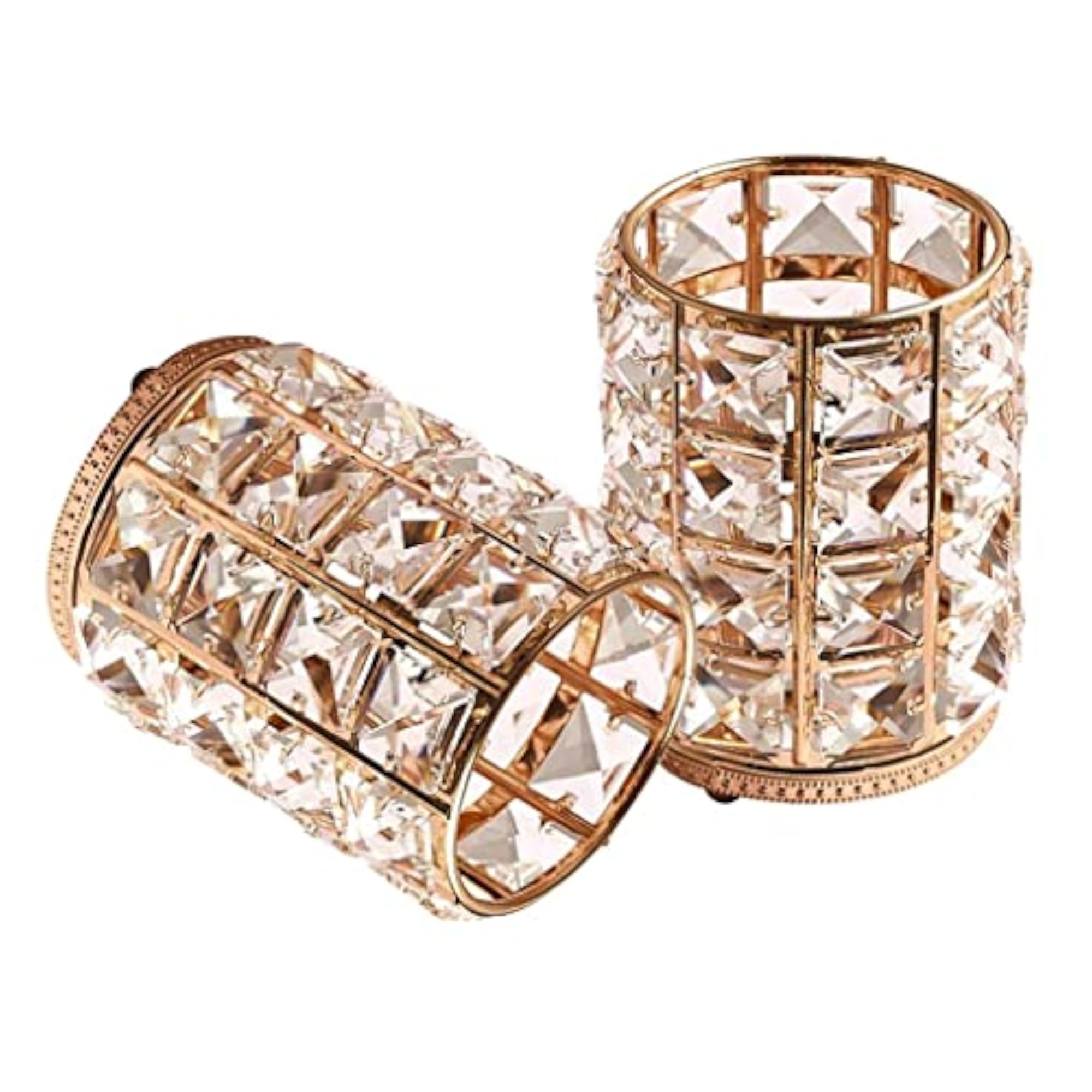Bling Makeup Brush Holder Tube Organizer, Desktop Decor