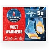 THE HEAT COMPANY voetwarmer - 5 paar - EXTRA WARM - zelfklevend - voetenwarmer - 8 uur warme voeten - klaar voor gebruik - lucht geactiveerd - puur natuurlijk - voor alle maten