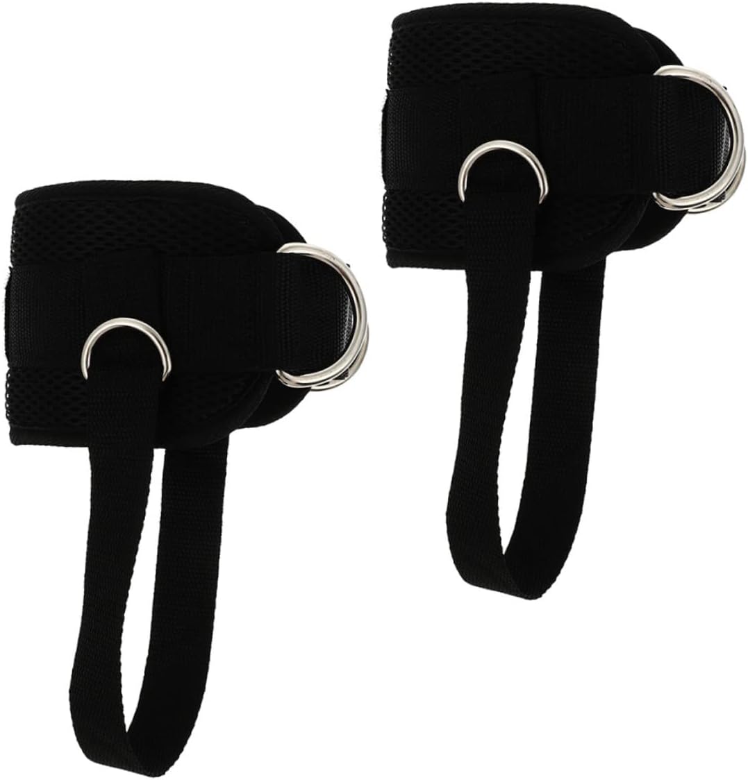 1Pair Ankle Strap Wrap Leg Resistance Training Tool for Men and Women for Fitness Gym Workouts and Home Exercises Durable Sticky Strap Ankle Ring