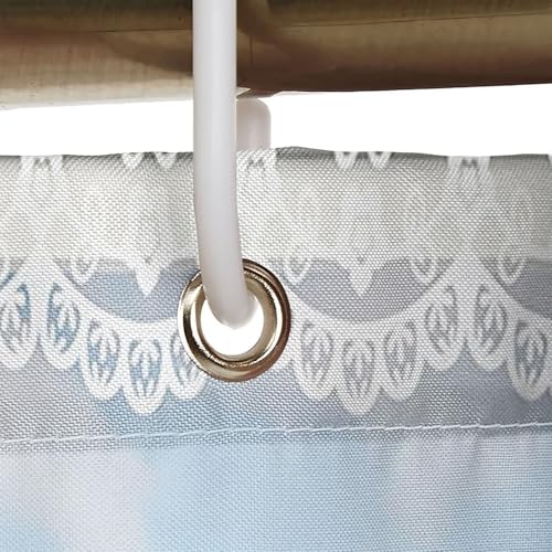 Rideau de douche imperméable contre les moisissures en textile lavable - 5