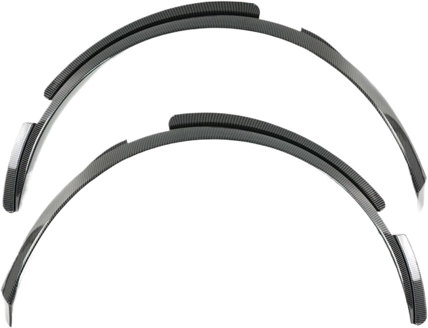 Rear Wheel Eyebrow Arch Compatible for Corvette C8 2020 2021-2024 All Models Fender Flare Molding Trim Body Kit Glossy Black(Carbon Fiber Print)