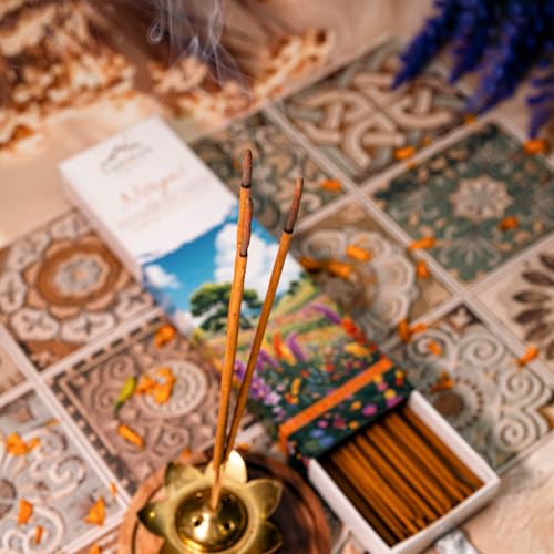 Image of Premium Incense Sticks - Enchanting Oasis & Upasana | Luxury Floral, Musk & Aromatic Blends for Calm, Relaxation & Spiritual Energy | 80 Sticks - Pack of 2