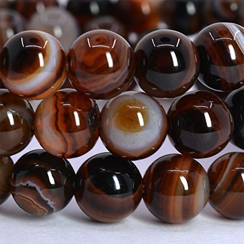Image of Justinstones Gem Semi Precious Gemstone 8mm Round Beads Stretch Bracelet 7 Inch Unisex