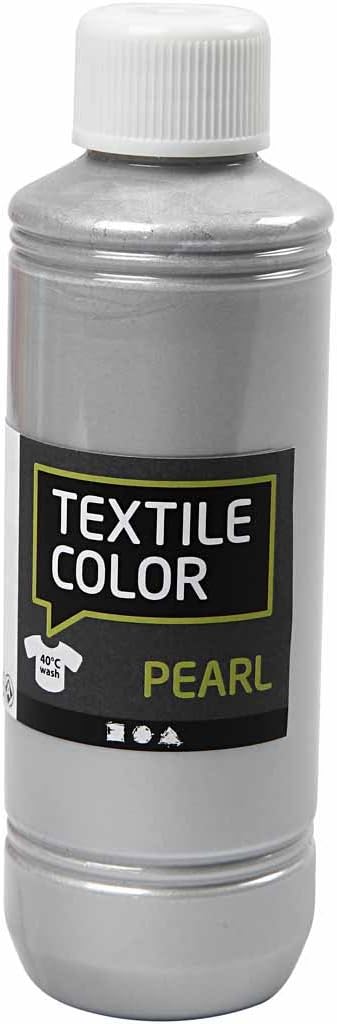 Textile Color, silver, pearl, 250 ml