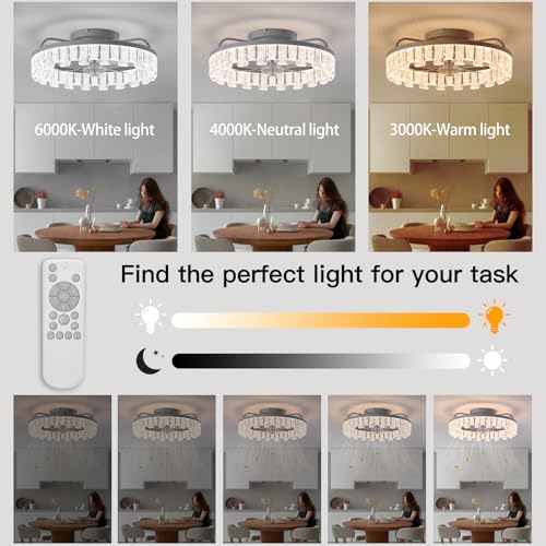 Save 40% on Dalougun Rustic Ceiling Fan with Light Remote - Image 5