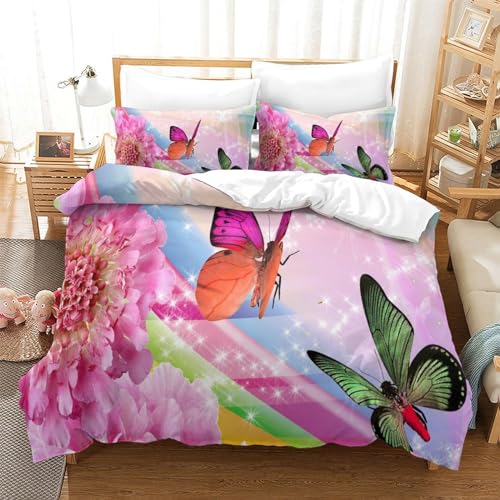 Parure de lit avec fermeture à glissière motif 3D animaux sauvages pour lit double 200x200 - 3