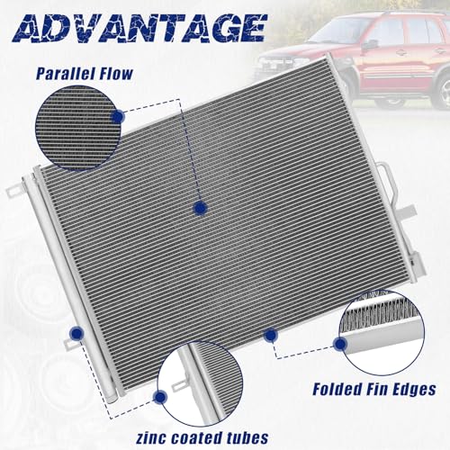 Air Conditioning A/C Condenser Compatible with Buick Enclave/Chevrolet Traverse # 30097, CN30097PFC, 84212781, 84397526, 84212783 by Orceed - Used condition - Image 4