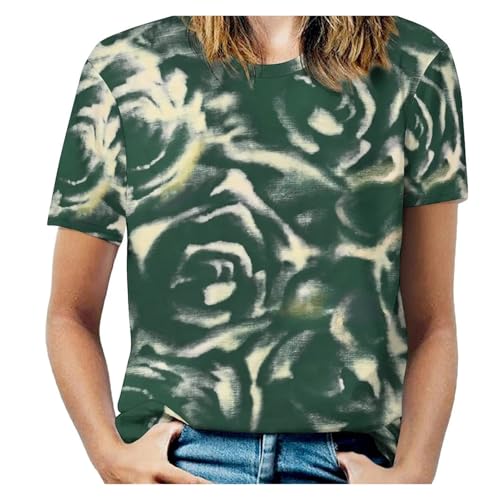 T-shirt floral rouge oversize pour vos vacances d'été et vos sorties décontractées en ville