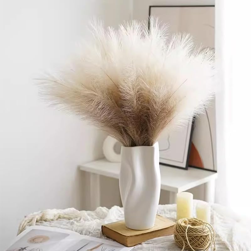 Pampas Grass grande 5/10pcs flores artificiales para decoración miniatura 4