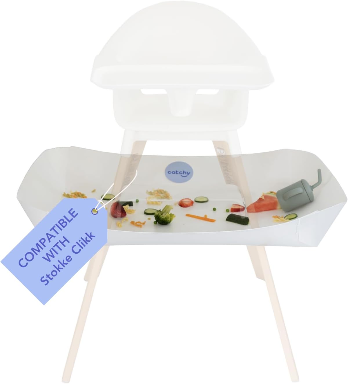 Catchy - The Food and Mess Catcher for The Stokke Clikk - Catchy Food Catching Accessory for Highchairs - Baby & Toddler Food Mat - High Chair Food Catcher - High Chair Accessories