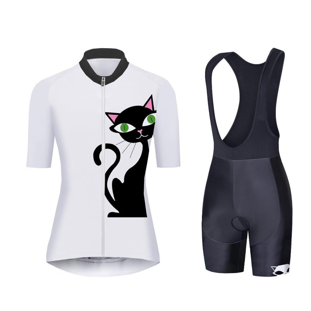 UGLY FROG 2026 Donne Manica Corta Jersey Abbigliamento Set, Ciclismo Magliette Corta Jersey Camicia + Gel Imbottito Pantaloncini Ciclismo Equitazione Bike Sportswear
