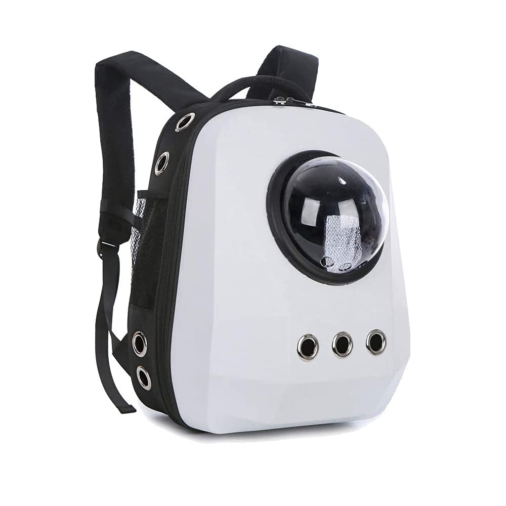 YUMOA ペットキャリーバッグ 大型 猫リュック 耐荷重8Kg キャリーバッグ 宇宙船 カプセル 広々空間 軽量 ペットバッグ 小型犬用 バッグ 猫犬兼用バックパック ペットリュックサック