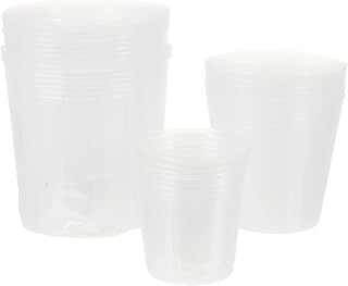 PRETYZOOM Vaso transparente para berçário, 30 peças, plantador de sementes de plástico, copo de jardinagem para iniciantes, vaso de flores transparente, recipiente de Phalaenopsis para transplante de mudas