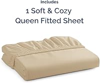 Vista 541 de King Fitted Bed Sheet - Bottom Single Fitted Sheet Only - Ultra-Soft Hotel Luxury Bedding w/ 8-16 Inch Deep Pockets - Breathable, Cooling & Wrinkle