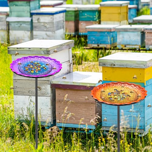 image for VeyFolzin.st Bee Butterflies Watering Station, Standing Bee Feeder wit