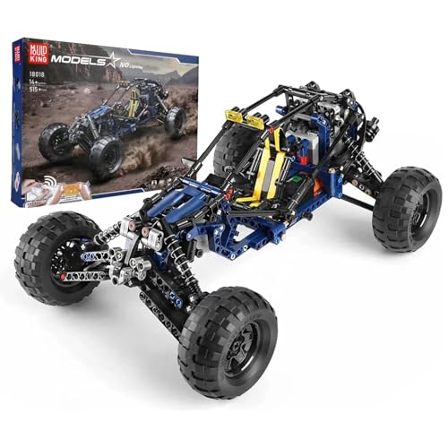 Mould King RC Off-Road Building Car Toys, 515 Pieces Building Blocks Lightning Climbing Car Model with Motors (Remote Control and APP Control), Intelligent Building Kits for Boys