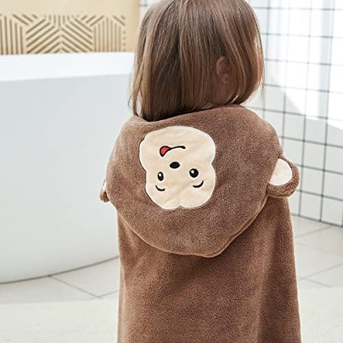 Gneliwm Baby Bath Towel Newborn Infant Toddler Hooded Blanket Soft Thick Absorbent Hooded Swimming Shower Poncho Towel for Boys Girls