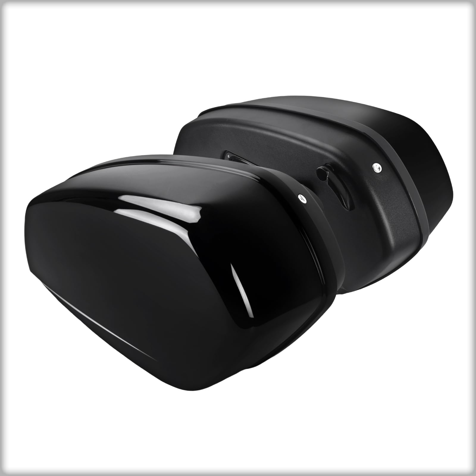 Motorrad Seitenkoffer & Docking-Kit Fit für Harley Low Rider ST FXLRST 2022-2024 Low Rider S FXLRS 2020-2024 Low Rider FXLR 2018-2020 Schwarz
