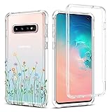 BENTOBEN Compatible with Samsung Galaxy S10 Case, Clear Transparent Case Cover for Samsung Galaxy S10 2019, Floral