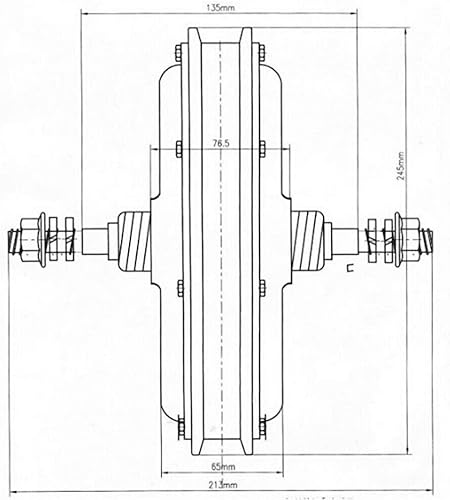 Miniatura 7 de Kit de conversión de bicicleta eléctrica de 20 pulgadas, 48 V, 1000 W, rueda delanteratrasera, kit de conversión de bicicleta eléctrica con potente